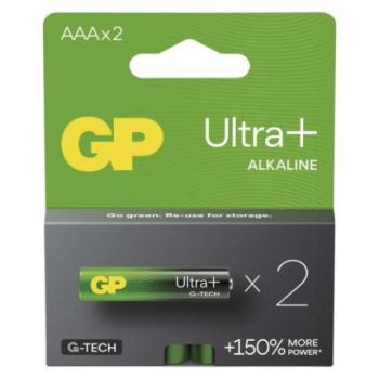 GP Ultra Plus Alkáli elem AAA 2db kép
