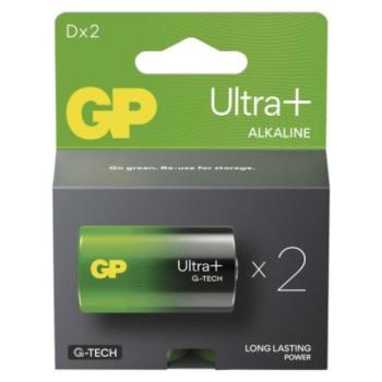 GP Ultra Plus Alkáli elem LR20 (D) 2db kép