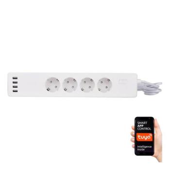 Greenlux Hosszabbító kábel kapcsolóval 1,8 m + 4x USB/Wi kép
