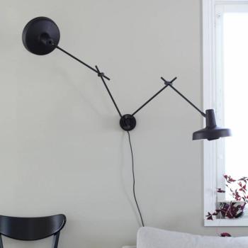 GRUPA Arigato fali lámpa 2-lámpás 70cm fekete kép