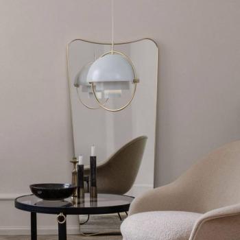 GUBI függőlámpa Multi-Lite, Ø 36 cm, króm/fehér kép