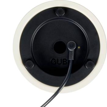 GUBI LED-es újratölthető asztali lámpa Obello, IP44, matt üveg kép