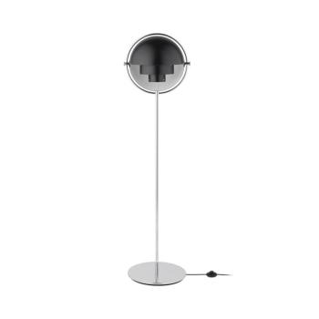 GUBI Multi-Lite állólámpa magasság 148 cm króm/antracit fekete kép