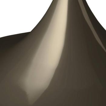 GUBI Semi függesztéklámpa, Ø 60 cm, fényes kakaóbarna színben kép