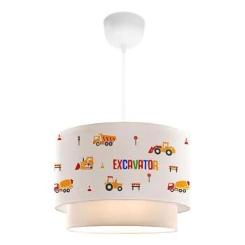  Gyermek csillár CANDY 1xE27/40W/230V fehér/narancssárga  kép