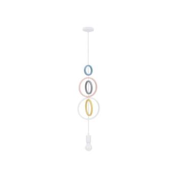  Gyermek csillár zsinóron HOOPS 1xE27/20W/230V átm. 19 cm többszínű  kép