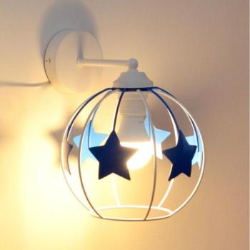  Gyermek fali lámpa STARS 1xE27/15W/230V kék/fehér  kép