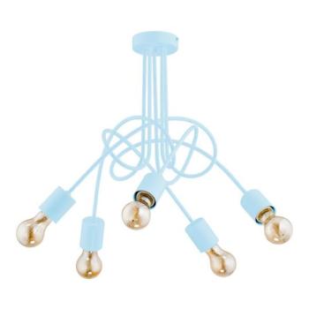  Gyermek felületre szerelhető csillár TANGO 5xE27/60W/230V kék  kép