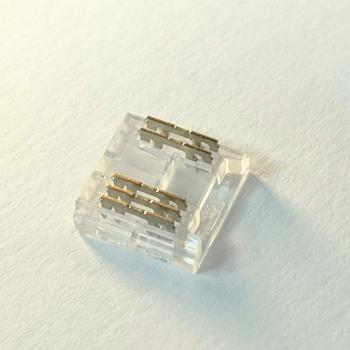 Gyorscsatlakozó , 12 mm-es RGBW DOTLESS COB LED szalaghoz , 5 pólusos , szalag-vezeték toldáshoz , IP20/IP65 , MULTI SNAP kép