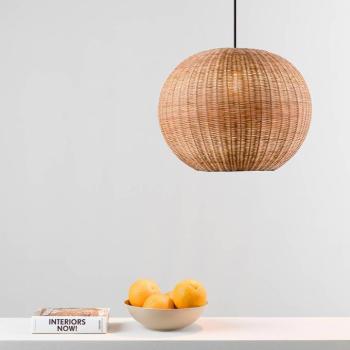 Haka függőlámpa rattan ernyővel, Ø 30 cm kép