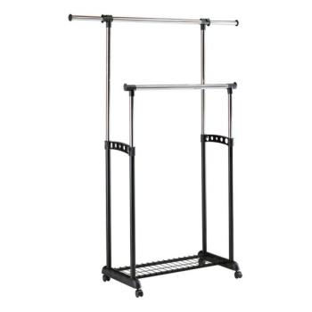 Halmar Mobil fém akasztó 170x142 cm fekete/fényezett króm  kép