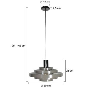 Halo Cirque lógó világítás, szürke, fém, Ø 50 cm, E27 kép