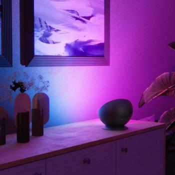 Hama LED asztali lámpa WLAN, kerek, intelligens, RGBW, dimmelhető kép
