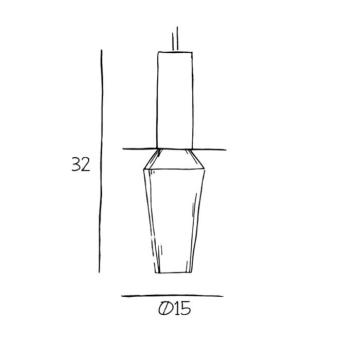 Harakiri függőlámpa, arany/füstszürke kép