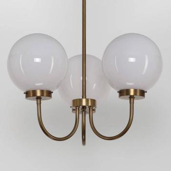 Három-izzós réz-csillár D119 kép