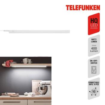 Hephaistos LED-es szekrény alatti lámpa, fehér, hossza 57 cm kép