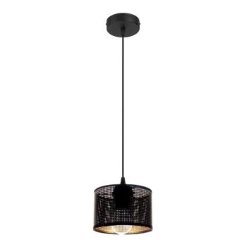 HEXE Csillár zsinóron ALDO 1xE27/60W/230V á. 15 cm fekete  kép