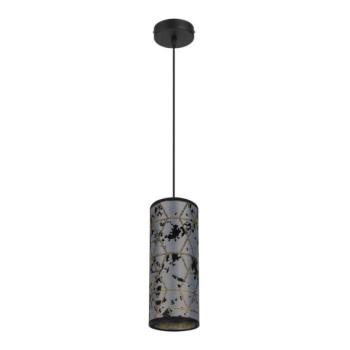 HEXE Csillár zsinóron AVALO 1xE27/60W/230V szürke/fekete  kép