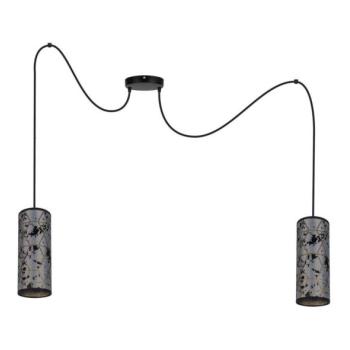 HEXE Csillár zsinóron AVALO 2xE27/60W/230V pók szürke/fekete  kép