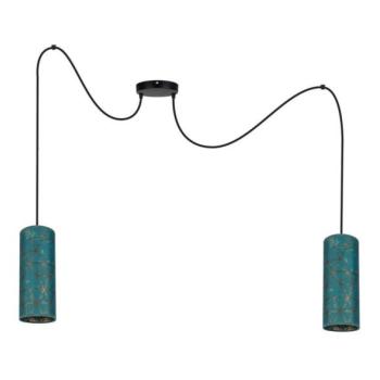 HEXE Csillár zsinóron AVALO 2xE27/60W/230V pók türkiz/arany  kép