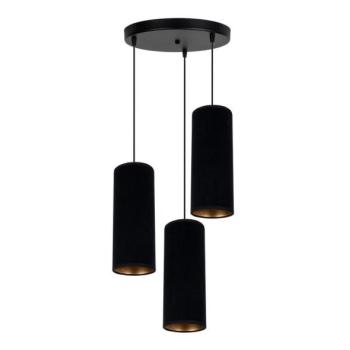 HEXE Csillár zsinóron AVALO 3xE27/60W/230V á. 35 cm fekete  kép