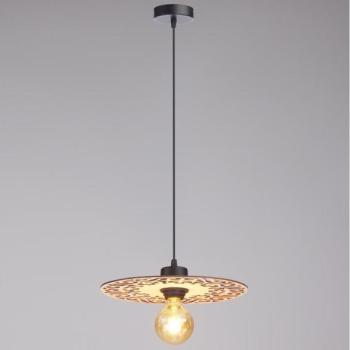 HEXE Csillár zsinóron FALCO 1xE27/60W/230V átm. 30 cm bézs  kép