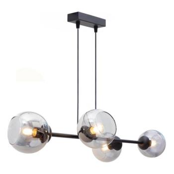 HEXE Csillár zsinóron LATIL 4xE27/60W/230V fekete  kép