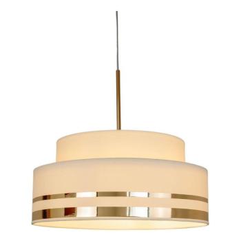 HEXE Csillár zsinóron TAMI 1xE27/60W/230V átm. 40 cm bézs/arany  kép