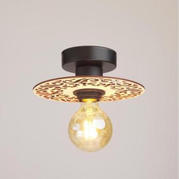 HEXE Felületre szerelhető csillár FALCO 1xE27/60W/230V átm. 20 cm bézs  kép