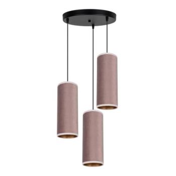 HEXE Láncos AVALO csillár 3xE27/60W/230V, 35 cm, rózsaszín/fémes réz  kép