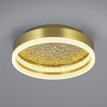 Hold LED mennyezeti lámpa vasból, sárgarézből, Ø 30 cm kép