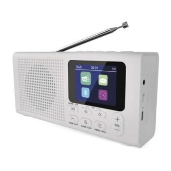 Hordozható rádió Bluetooth, DAB / DAB+ / FM, fehér színben kép
