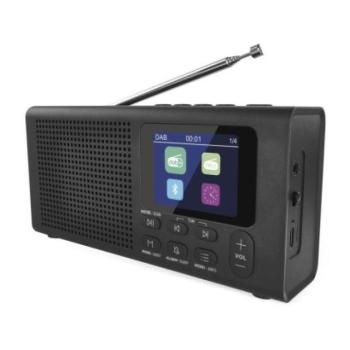 Hordozható rádió Bluetooth, DAB / DAB+ / FM, fekete színű kép