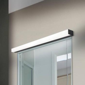 Horizon LED tükörvilágítás, szélesség 90 cm, fekete, IP44 kép