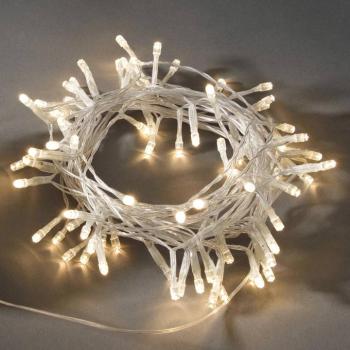 Hosszú LED fényfüzér fényérzékelővel IP44 kültéri kép