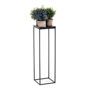 HowHomely BASICLOFT virágtartó állvány 80x24 cm fekete  kép