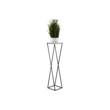 HowHomely LOFT virágtartó állvány 100x24 cm fekete/fehér  kép