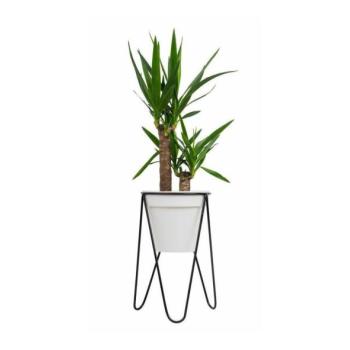 HowHomely LOFT virágtartó állvány 50x30 cm fekete  kép