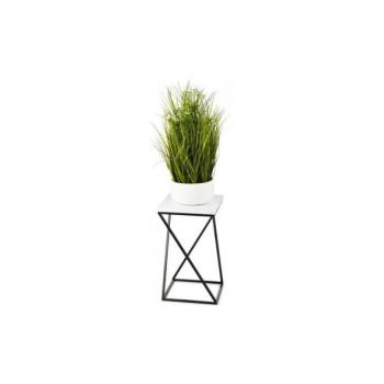 HowHomely Virágtartó LOFT 40x24 cm fekete/fehér  kép