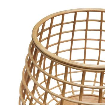 HÜBSCH Energiakosarak, 2 darabos készlet, rattan, Ø 45 & 60 cm kép
