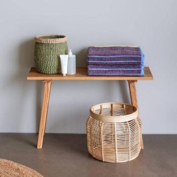 HÜBSCH Luna kosarak, 2 darabos szett, rattan, natúr szín, Ø 34 & 44cm kép