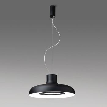 ICONE Duetto LED-es függőlámpa 927 Ø35cm fekete/fehér kép