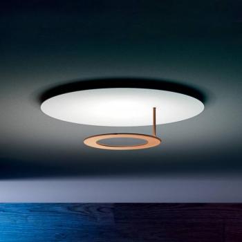 ICONE Vera Vera fali lámpa 927 Triac Ø66cm fehér/réz kép
