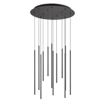 Ideal Lux Filo LED függő lámpa 12 izzós fekete kép