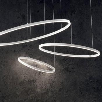 Ideal Lux LED lógó lámpa Oracle Slim Ø 50 cm fehér 3000 K kép