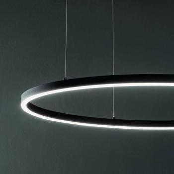 Ideal Lux LED lógó lámpa Oracle Slim Ø 90 cm fehér 3000 K kép