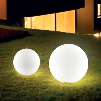 Ideal Lux Sole földi tüskés lámpa, fehér, műanyag, Ø 30 cm kép