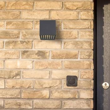 Illi LED kültéri fali lámpa, antracit, szélesség 10 cm, alumínium, IP54 kép