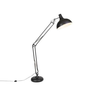 Ipari állólámpa fekete, állítható - Hobby kép