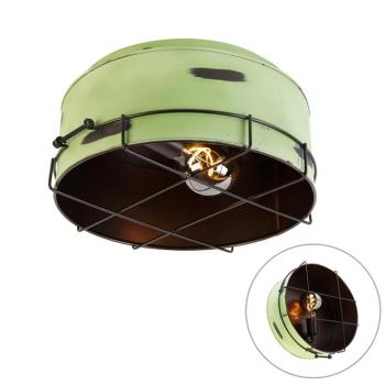 Ipari mennyezeti lámpa zöld 35 cm - Barril kép